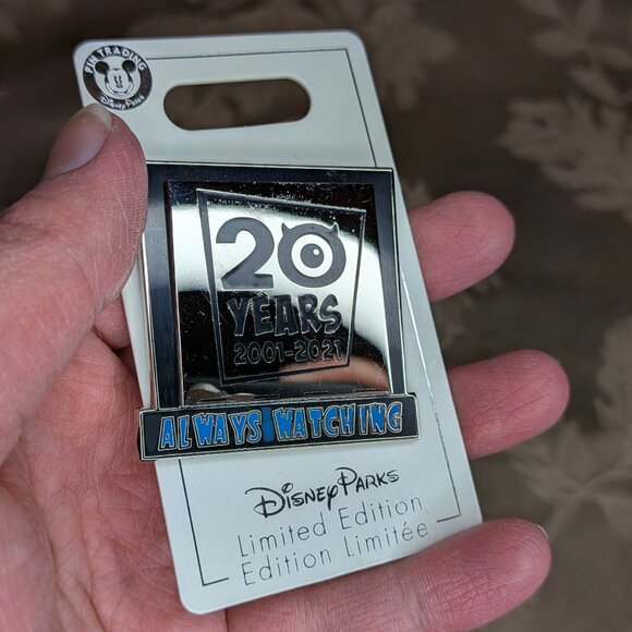 Disney Monster's Inc. 20 Year Anniversary Always Watching Pin, NWT! - Picture 3 of 5